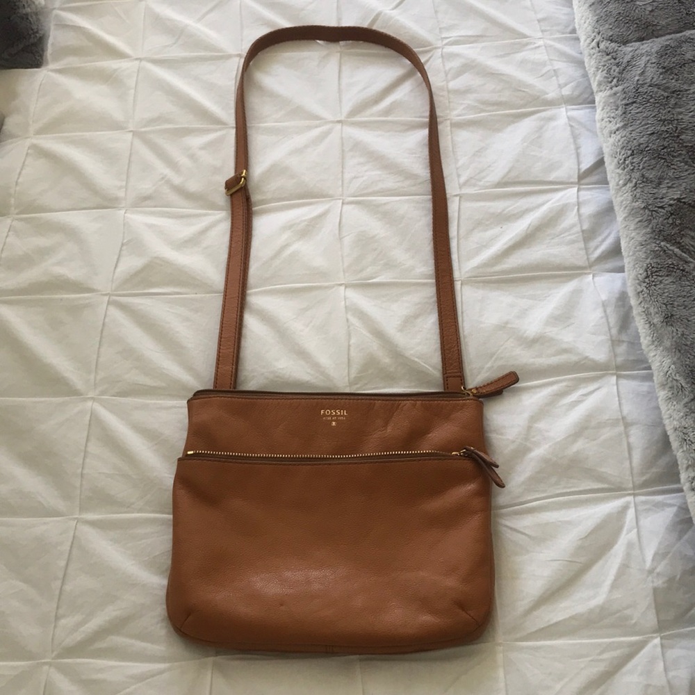 Fossil brown crossbody bag
